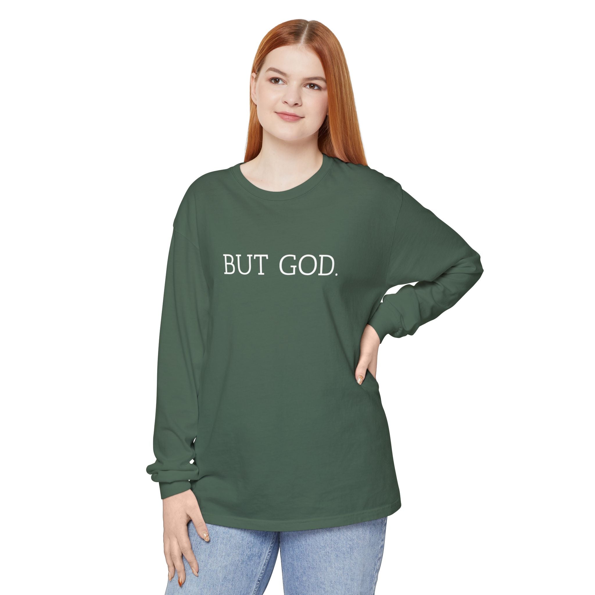 Garment-Dyed Long Sleeve Tee - Faith-Inspired Design, Comfortable Casual Wear, Perfect for Everyday & Gift Giving, Religious Apparel, [...]