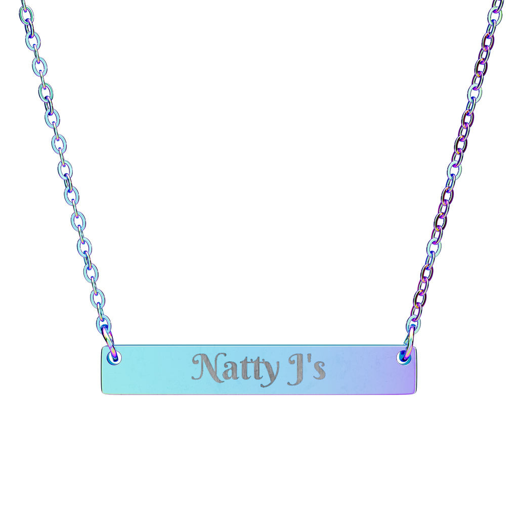 Personalized Horizontal Bar Necklace for Meaningful Moments