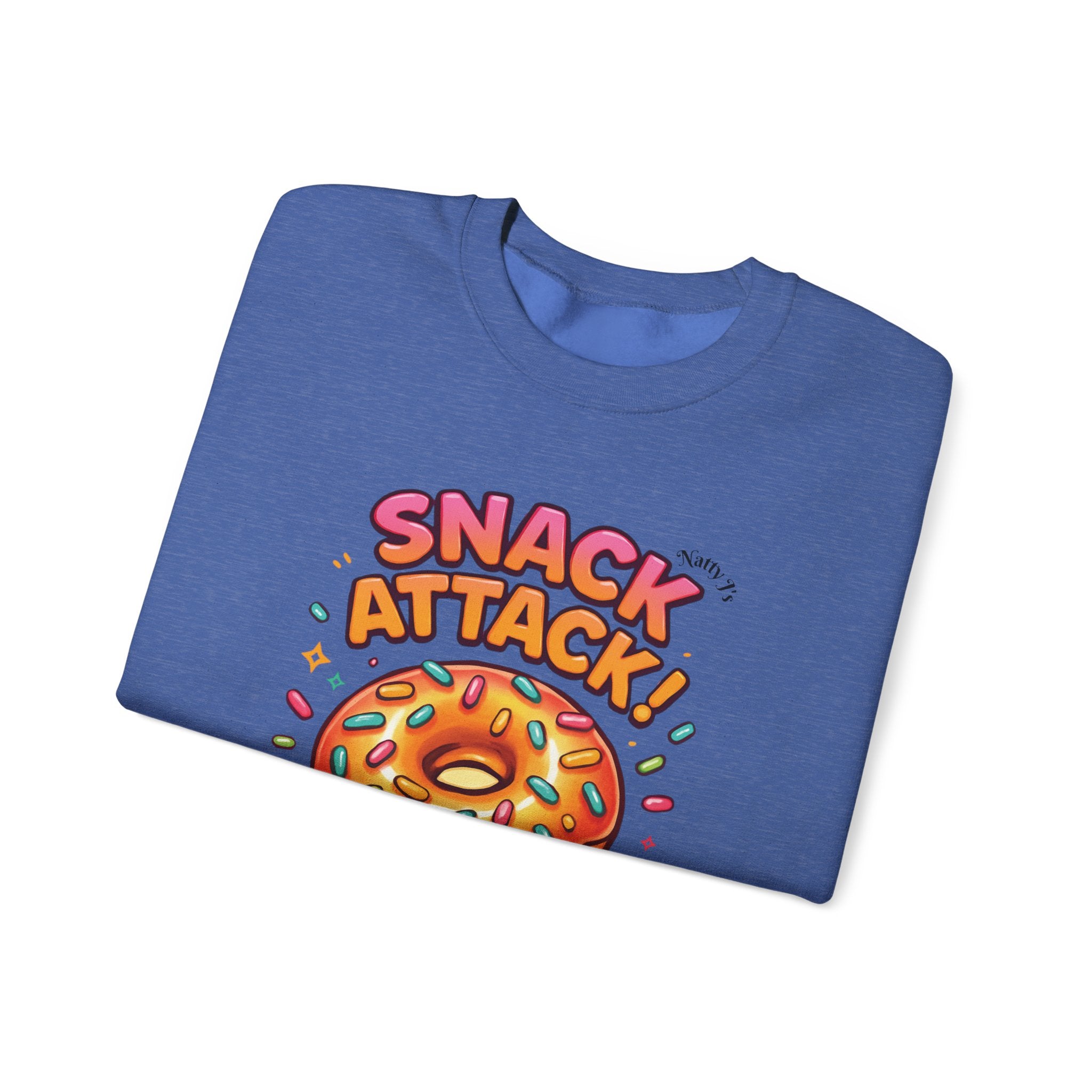 Snack Attack Donut Sprinkles Colorful Unisex Heavy Blend™ Crewneck Sweatshirt