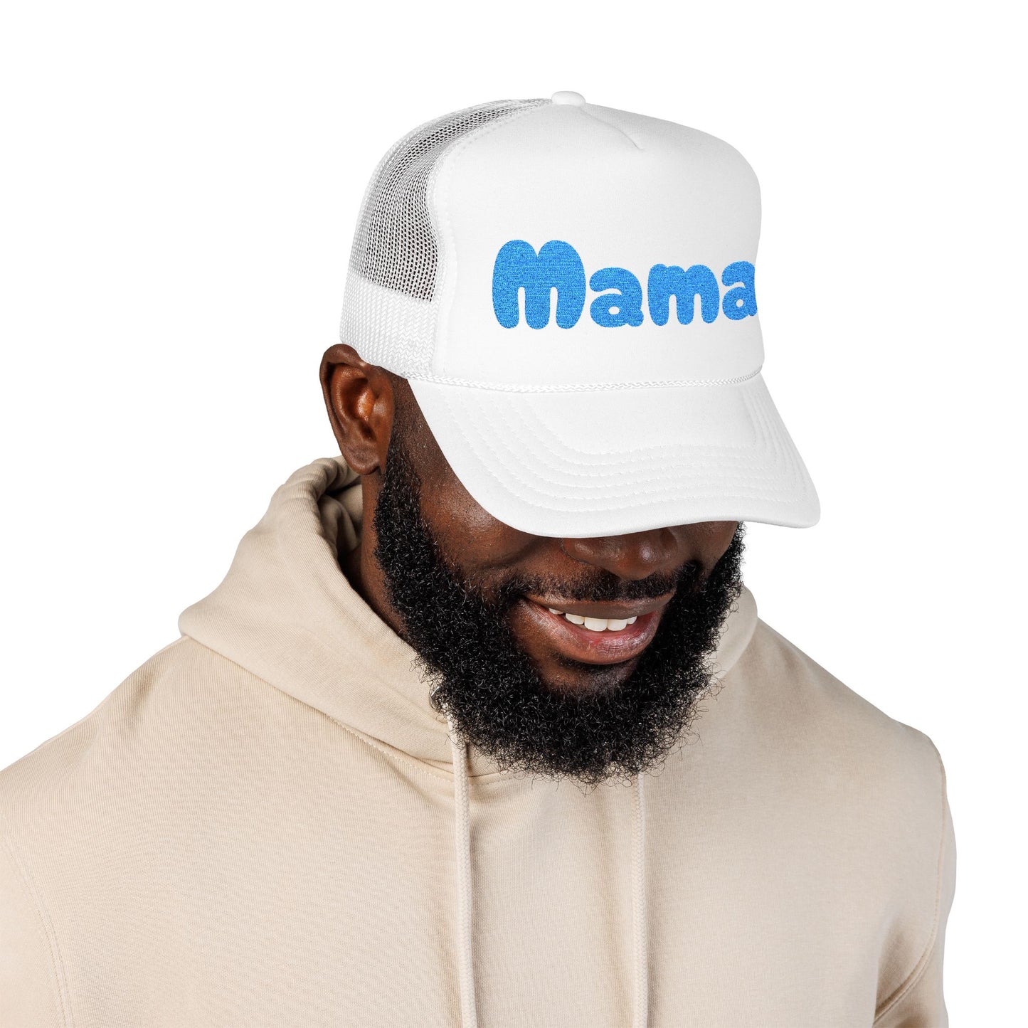 "Mama" Embroidered Foam Trucker Hat, Fully Customizable, Gifts