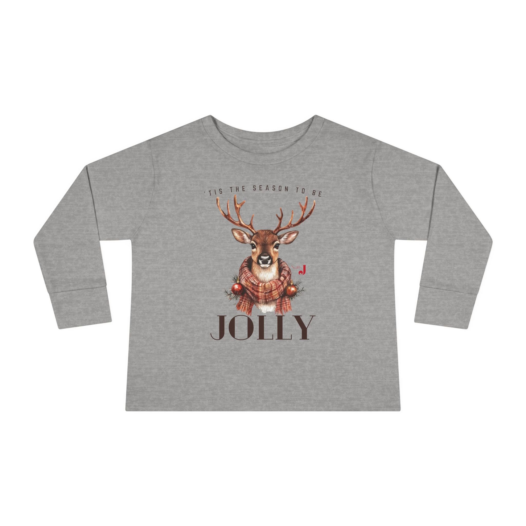 Jolly Reindeer Toddler Christmas Shirt