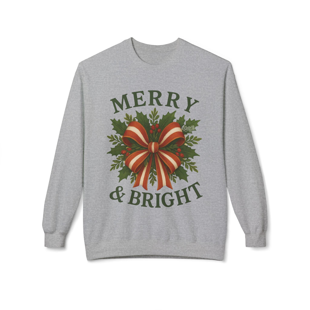 Merry & Bright Christmas Crewneck Sweatshirt