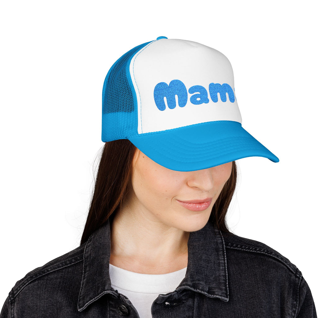 "Mama" Embroidered Foam Trucker Hat, Fully Customizable, Gifts