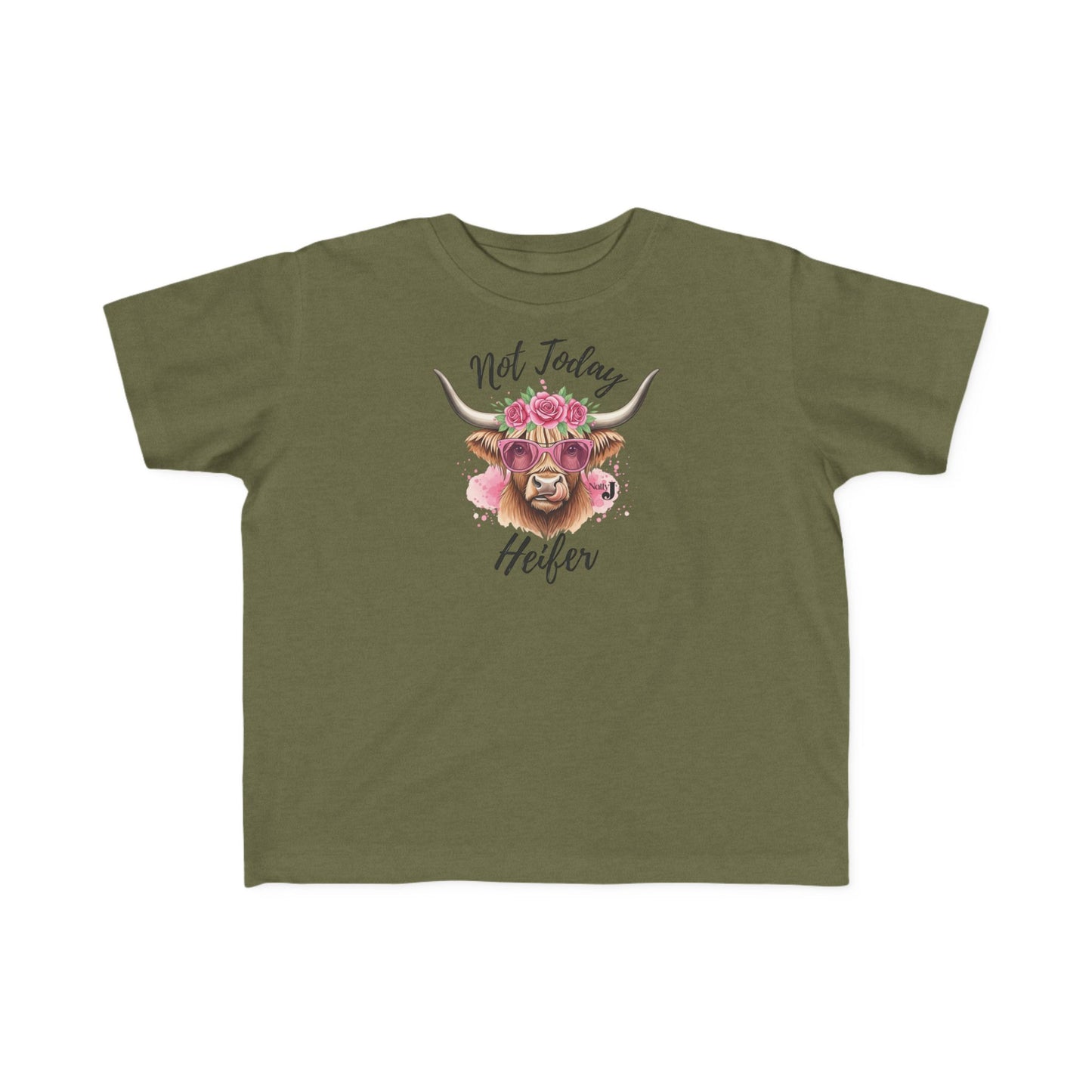 Not Today Heifer Toddler Shirt | Funny Western Cow Graphic Tee for Girls | Cute Country Farm Boutique Kids T-Shirt