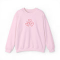 Natty J's Apparel Minimalist Embroidered Heart Women's Sweatshirt