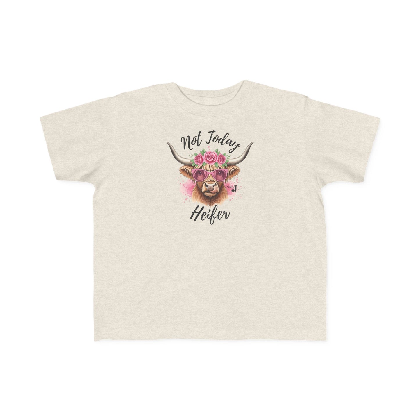 Not Today Heifer Toddler Shirt | Funny Western Cow Graphic Tee for Girls | Cute Country Farm Boutique Kids T-Shirt