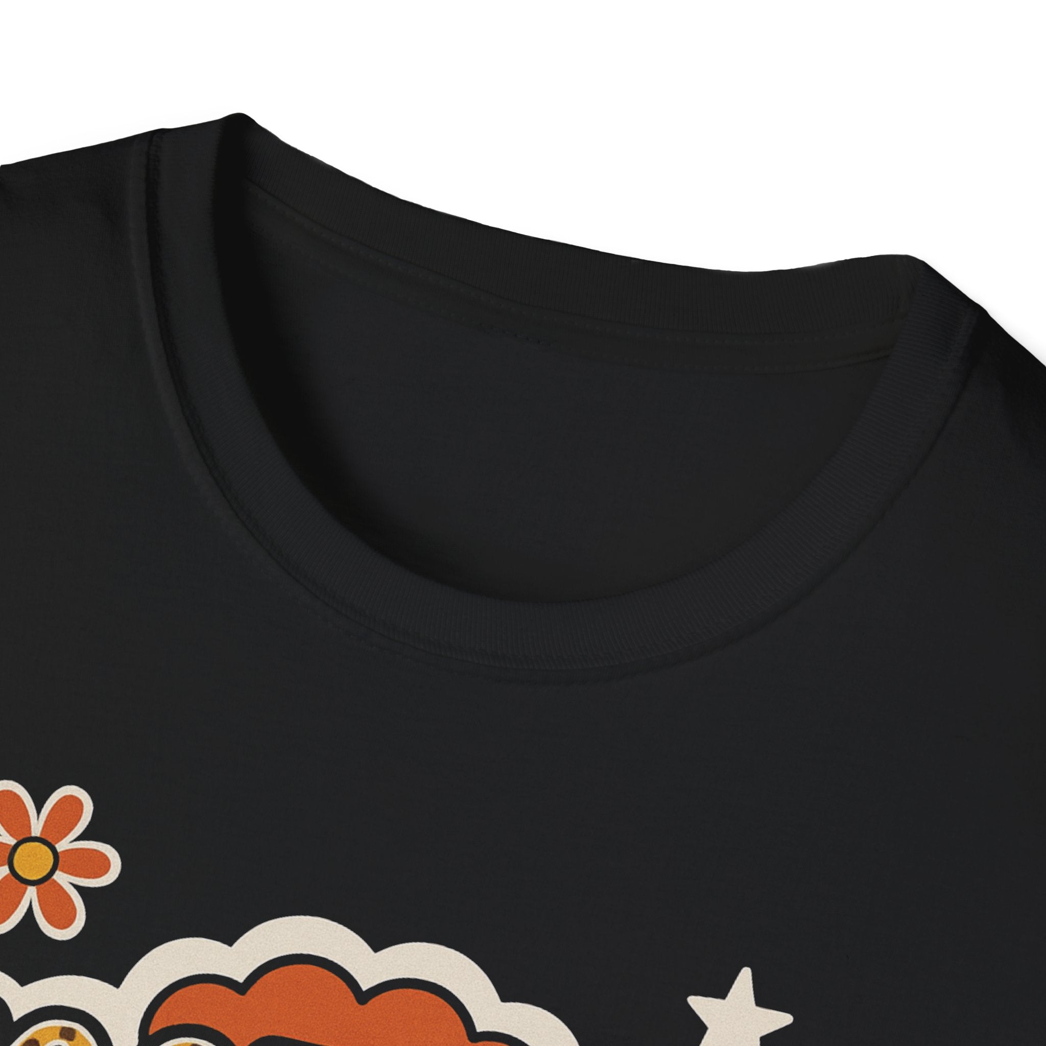 Football Mama Groovy Print Unisex Softstyle T-Shirt