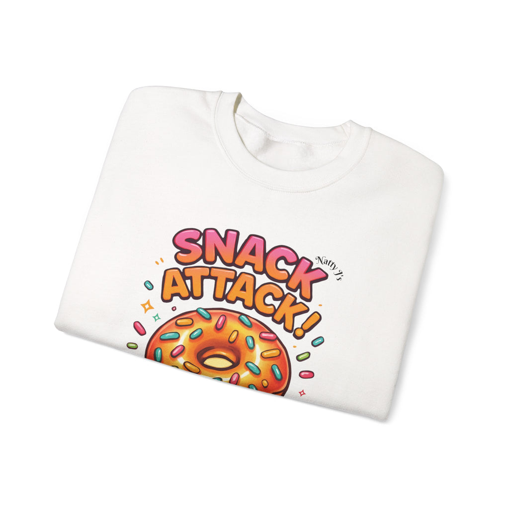 Snack Attack Donut Sprinkles Colorful Unisex Heavy Blend™ Crewneck Sweatshirt