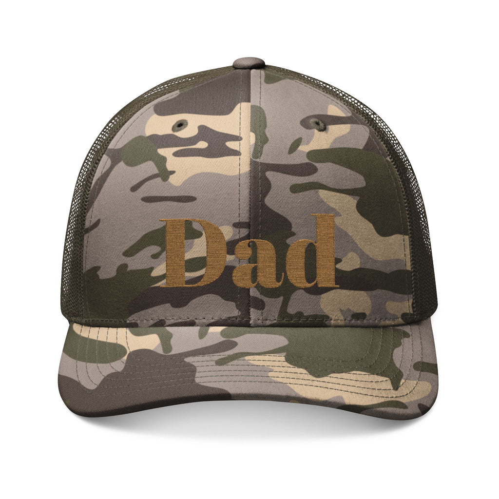 Natty J's Apparel Men's Camo Embroidered Trucker Hat