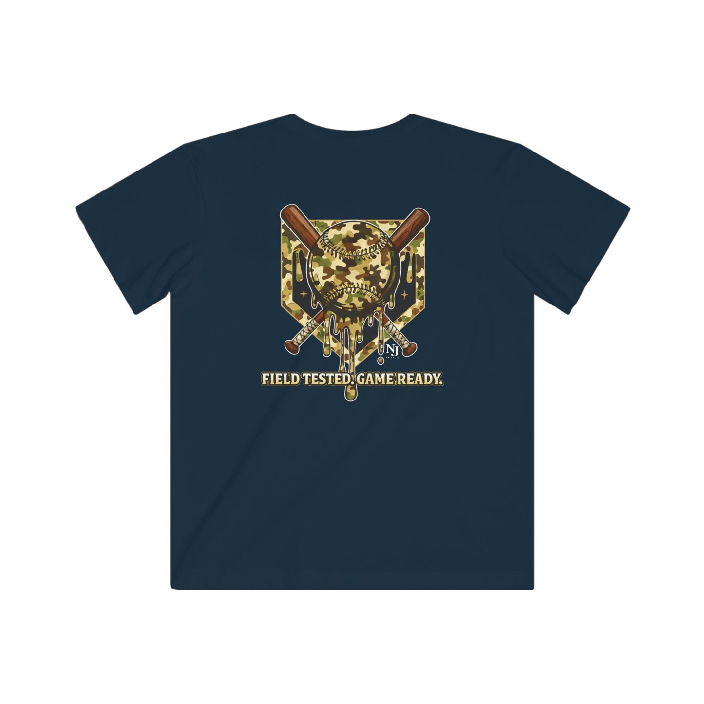 Natty J’s Apparel Youth Camo Baseball T-Shirt