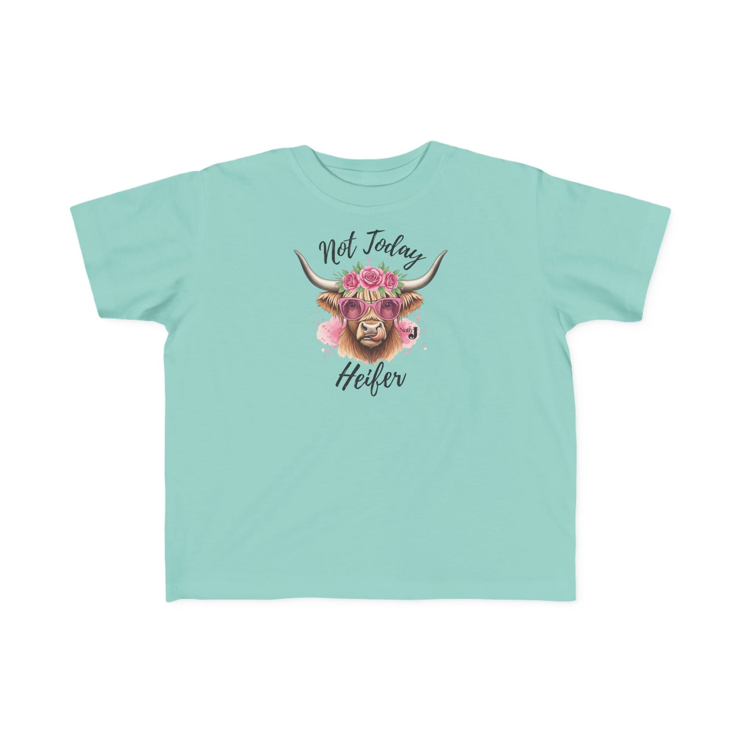 Not Today Heifer Toddler Shirt | Funny Western Cow Graphic Tee for Girls | Cute Country Farm Boutique Kids T-Shirt