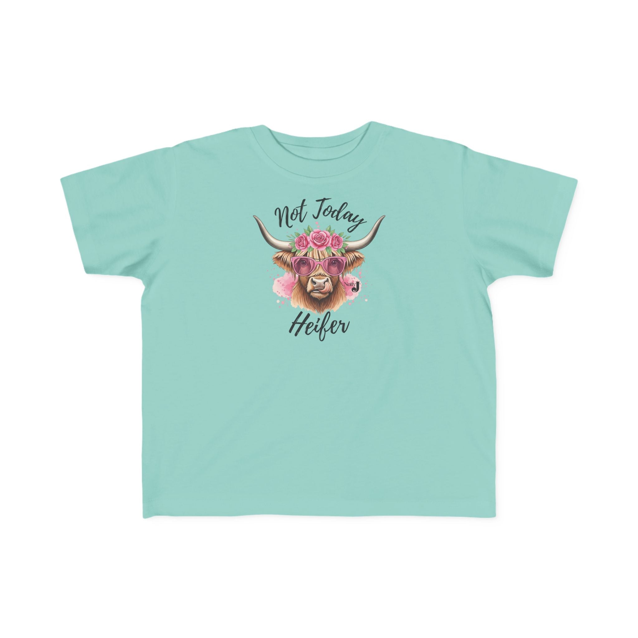 Not Today Heifer Toddler Shirt | Funny Western Cow Graphic Tee for Girls | Cute Country Farm Boutique Kids T-Shirt