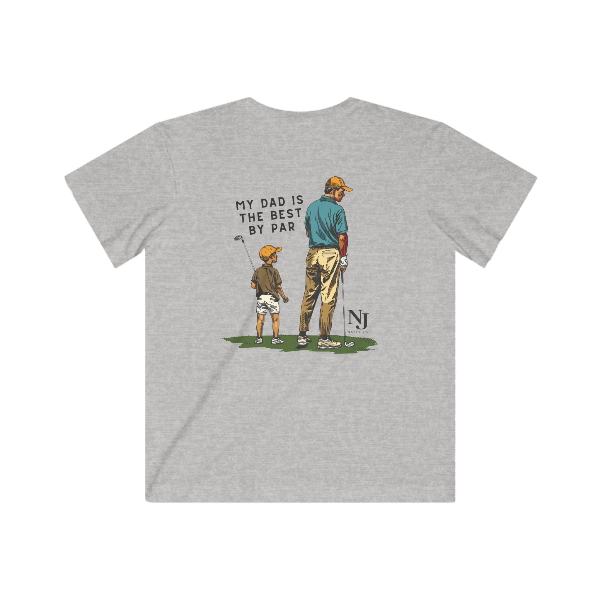 My Dad Is the Best By Par Youth Golf Shirt – Father’s Day Shirt for Boys, Dad & Son Matching Golf Tee, Kids Golf Shirt