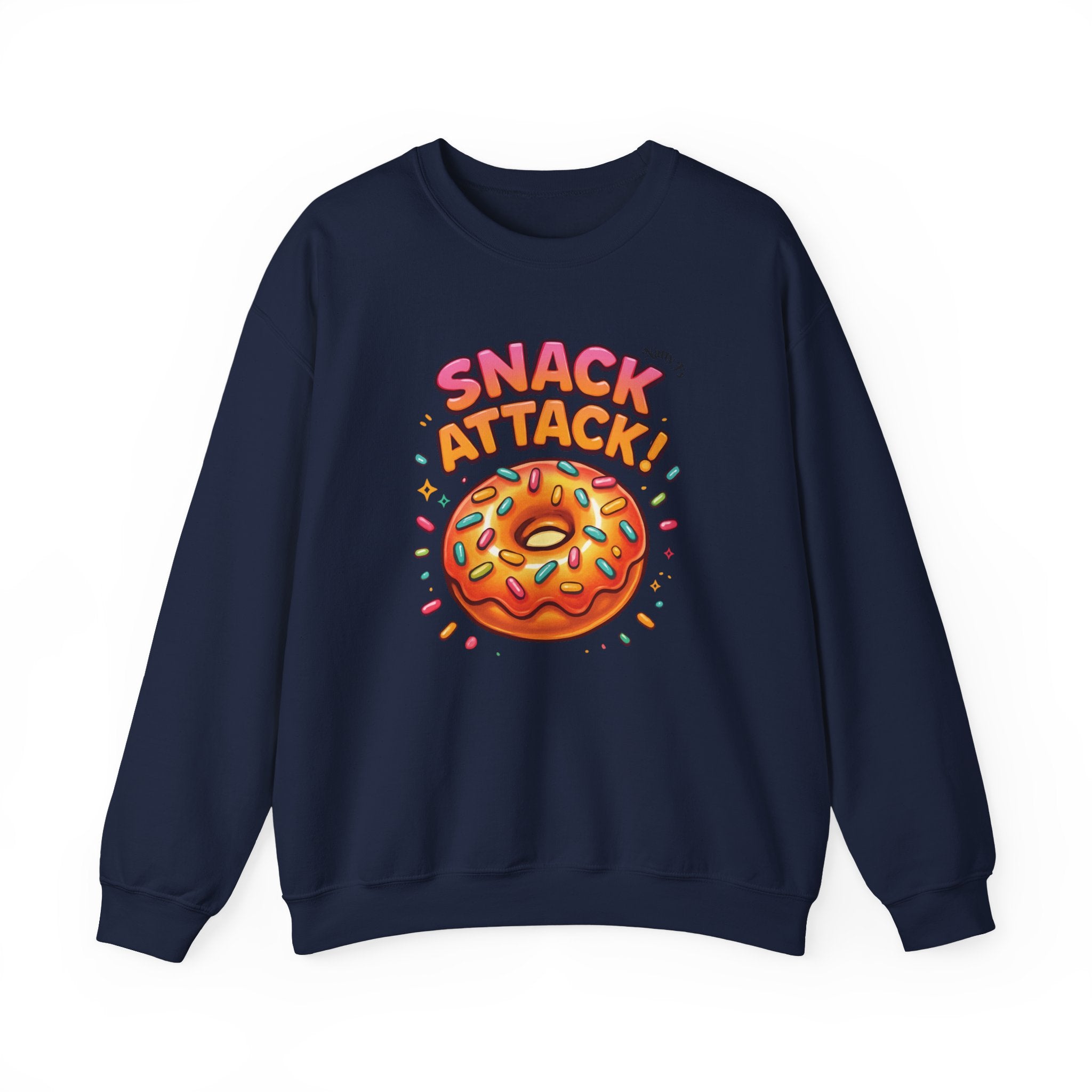 Snack Attack Donut Sprinkles Colorful Unisex Heavy Blend™ Crewneck Sweatshirt