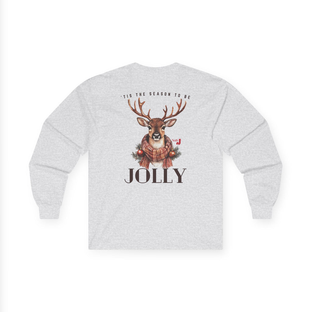 Jolly Reindeer Men's Long Sleeve Tee