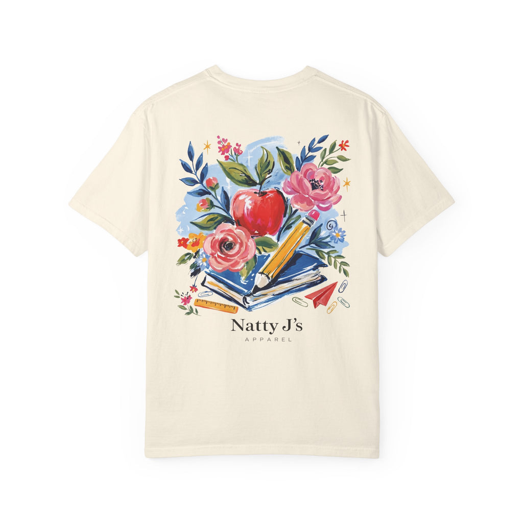 School Floral Women's Short Sleeve Tshirt