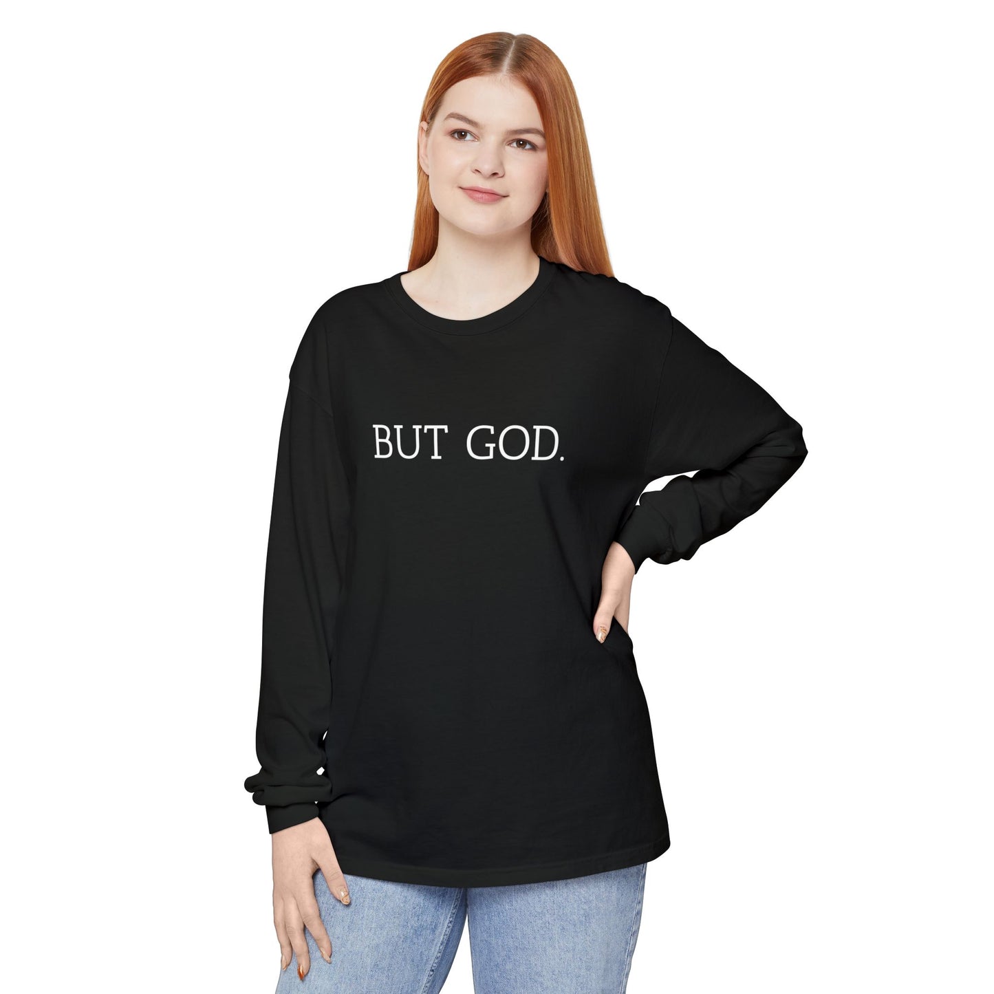 Garment-Dyed Long Sleeve Tee - Faith-Inspired Design, Comfortable Casual Wear, Perfect for Everyday & Gift Giving, Religious Apparel, [...]