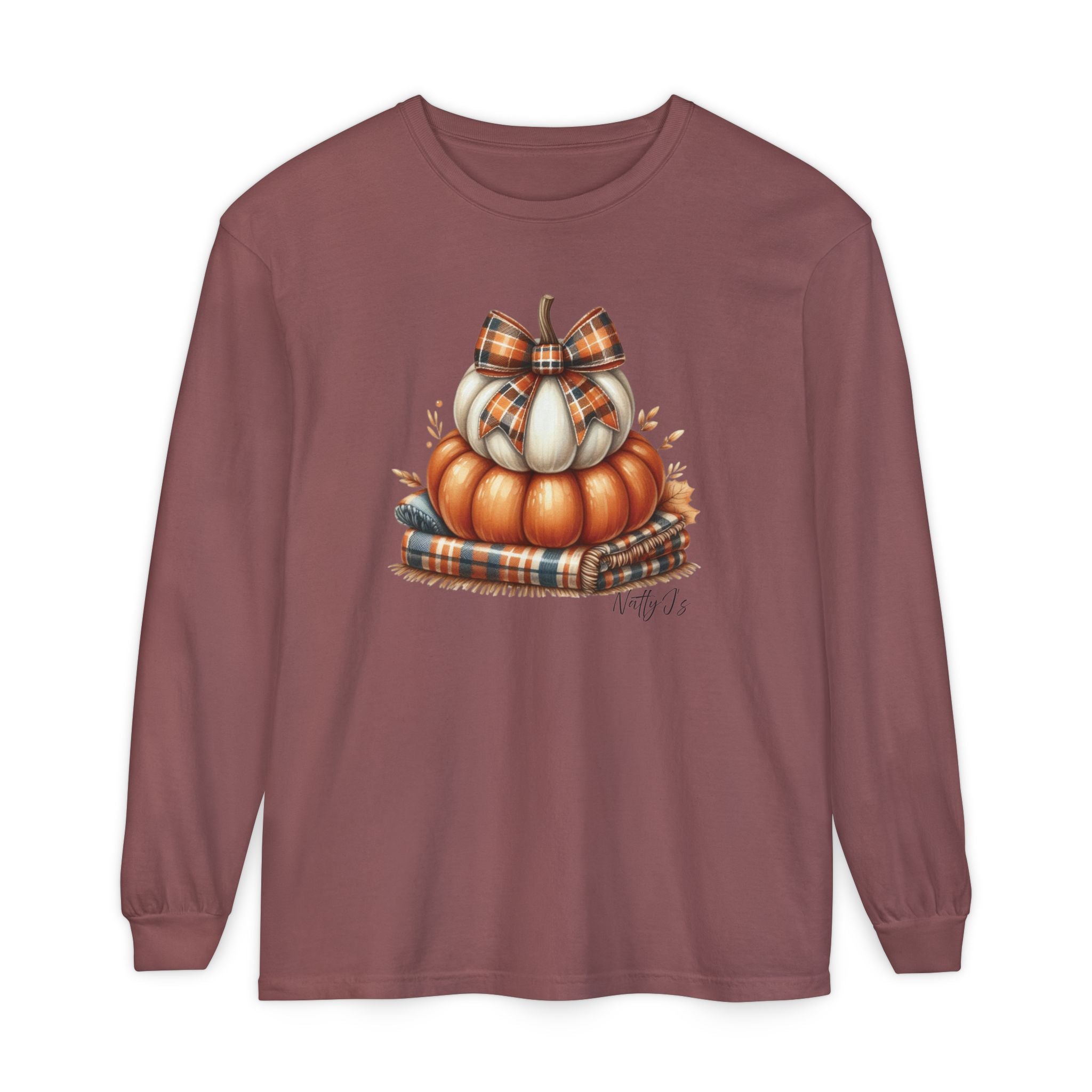 Fall-Inspired Pumpkin Women's Long Sleeve T-Shirt