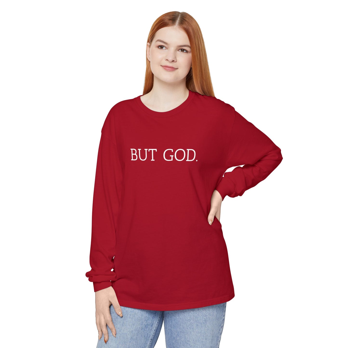 Garment-Dyed Long Sleeve Tee - Faith-Inspired Design, Comfortable Casual Wear, Perfect for Everyday & Gift Giving, Religious Apparel, [...]