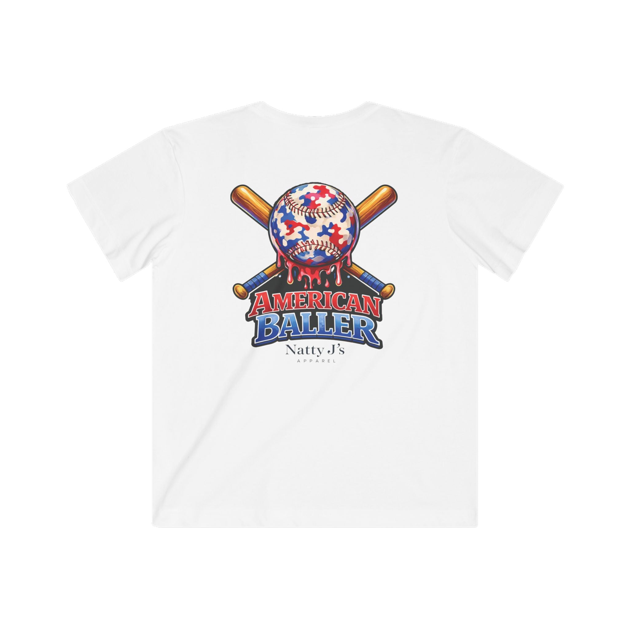 Natty J's Apparel American Baller Baseball Graphic Youth T-Shirt