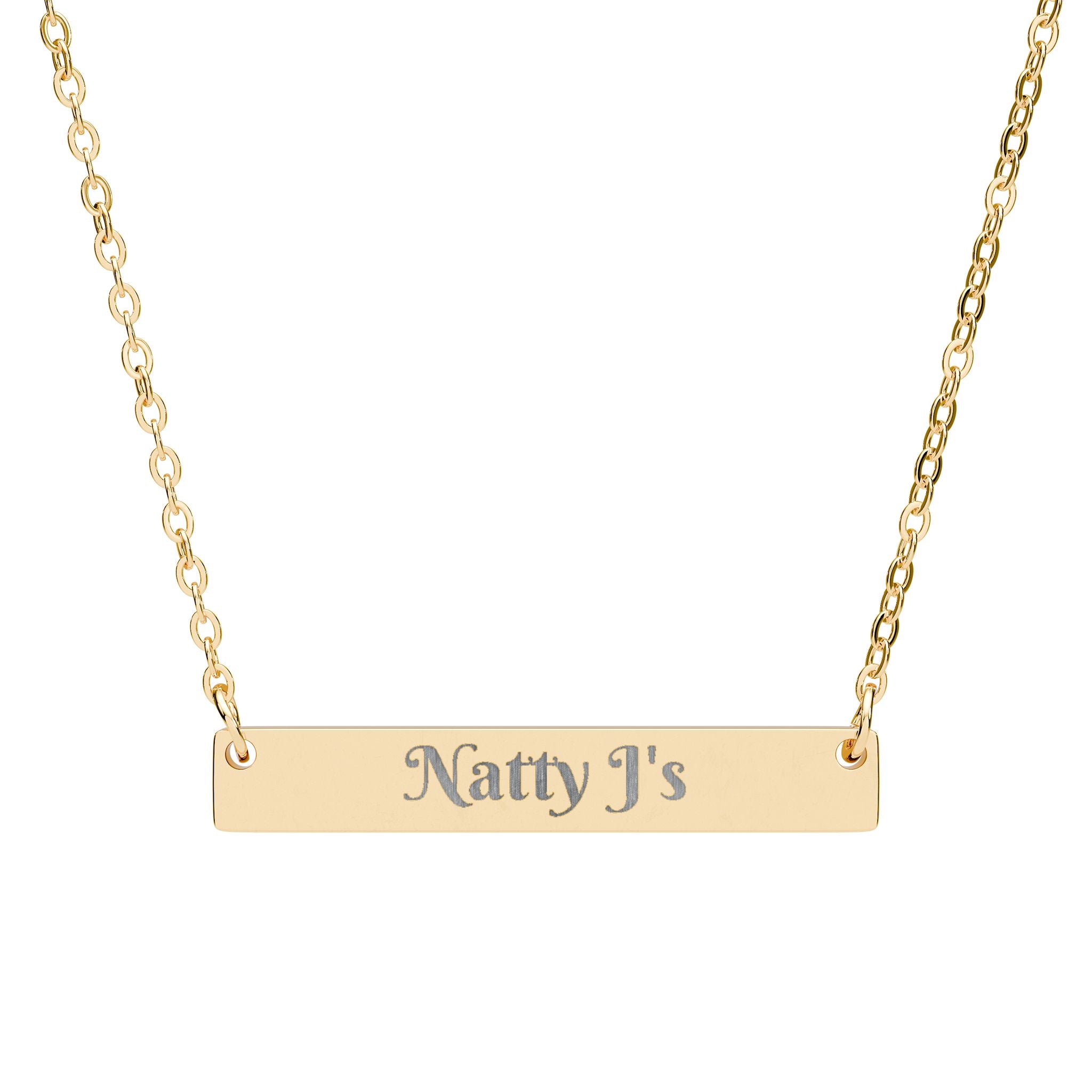 Personalized Horizontal Bar Necklace for Meaningful Moments
