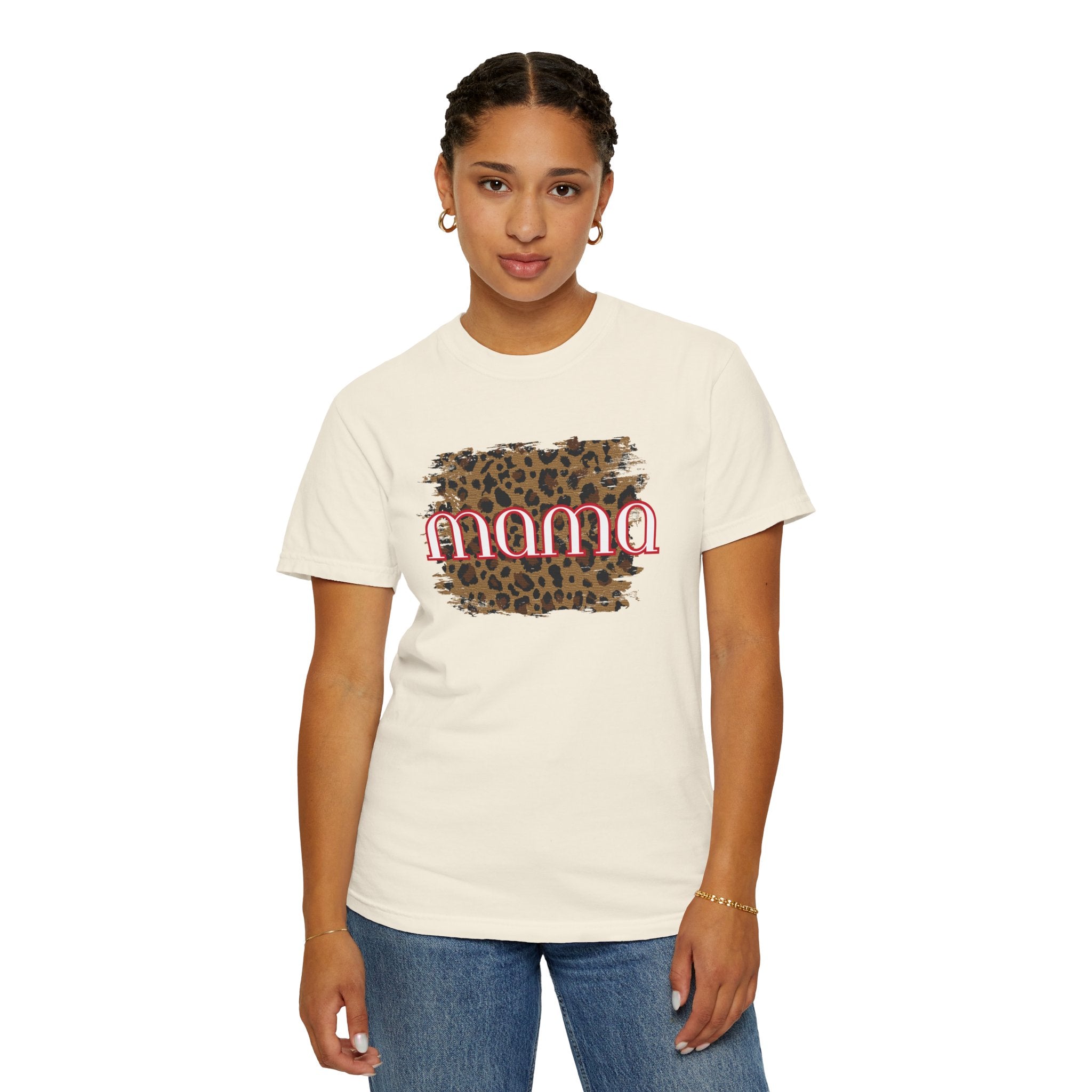 Mama Leopard Print T-Shirt – Trendy Mom Graphic Tee | Natty J’s Boutique Women’s Apparel