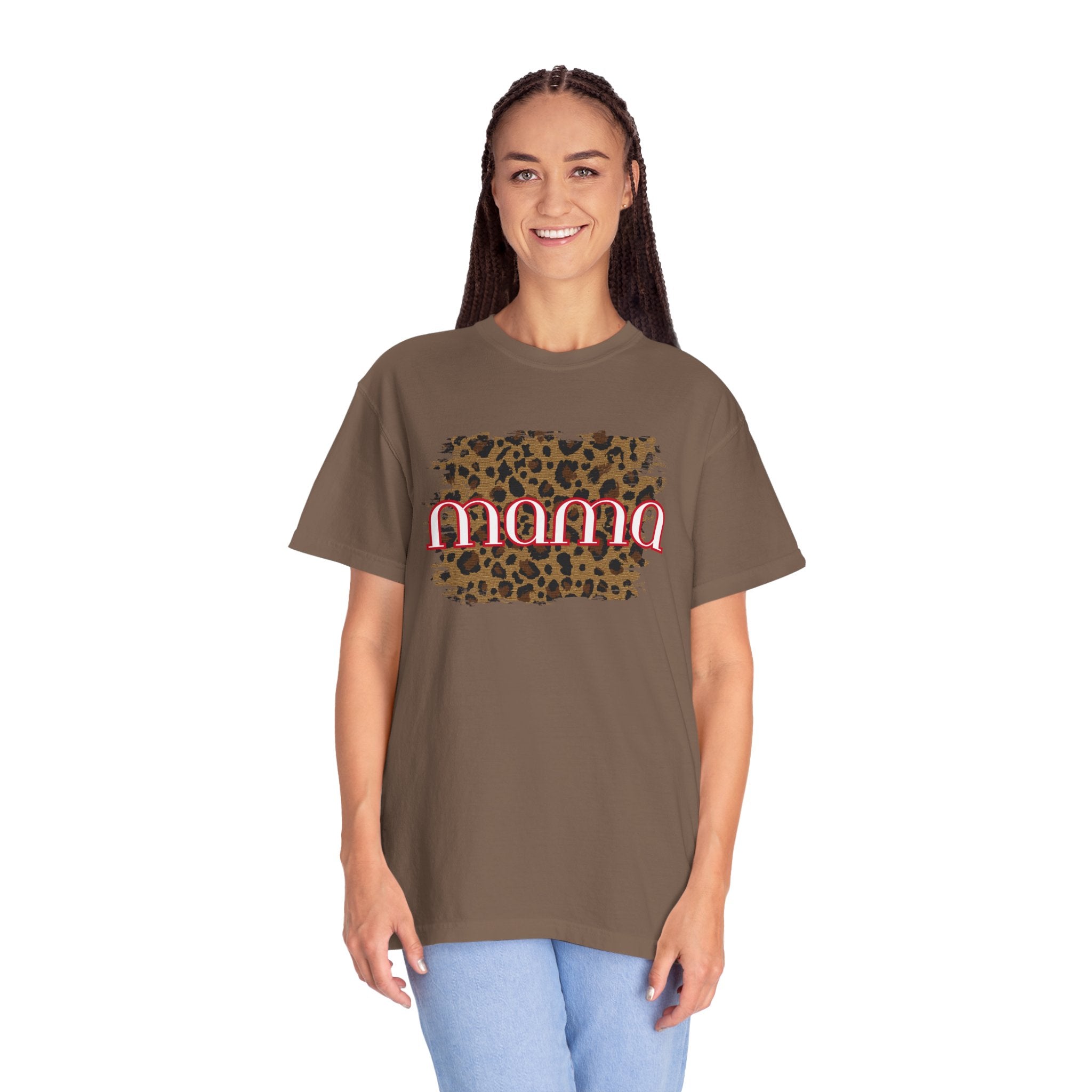Mama Leopard Print T-Shirt – Trendy Mom Graphic Tee | Natty J’s Boutique Women’s Apparel