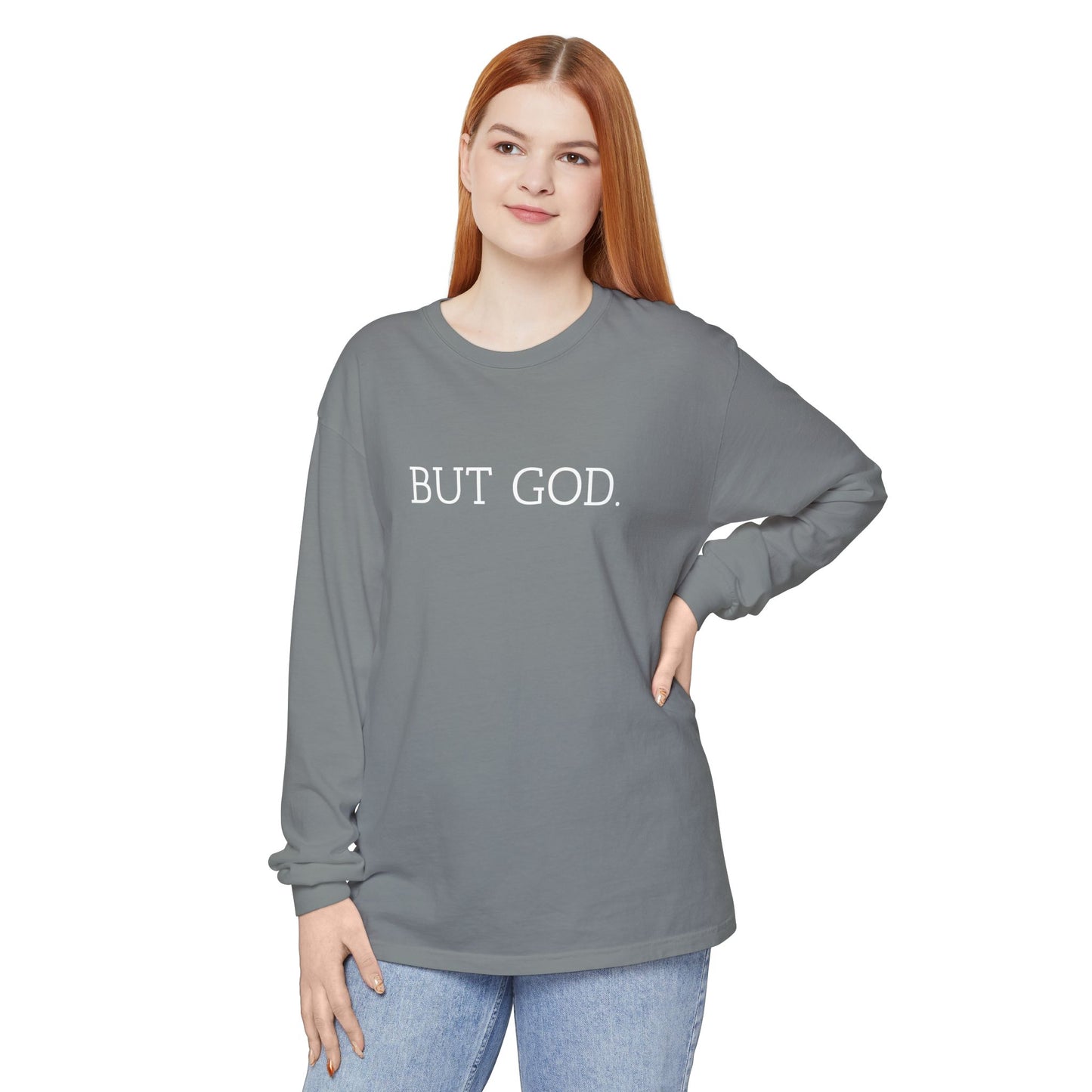 Garment-Dyed Long Sleeve Tee - Faith-Inspired Design, Comfortable Casual Wear, Perfect for Everyday & Gift Giving, Religious Apparel, [...]