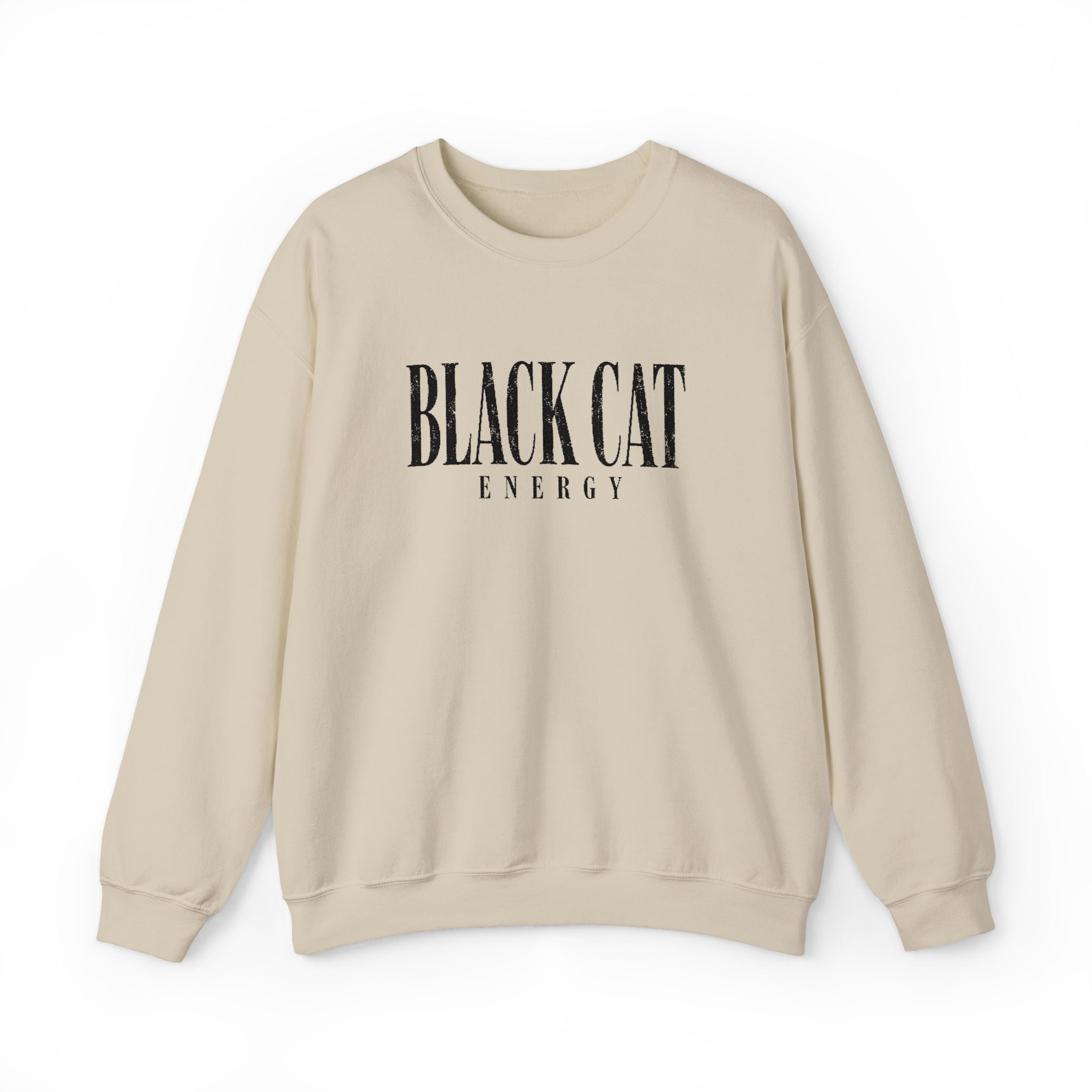Black Cat Energy Women's Embroidered Sweatshirt