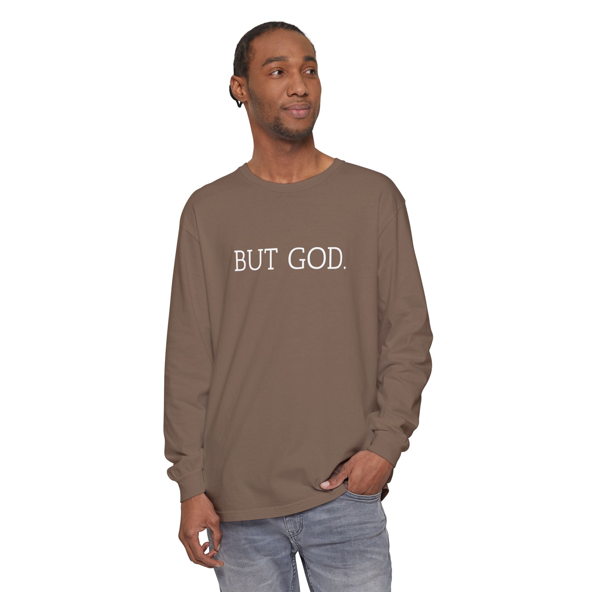 Garment-Dyed Long Sleeve Tee - Faith-Inspired Design, Comfortable Casual Wear, Perfect for Everyday & Gift Giving, Religious Apparel, [...]
