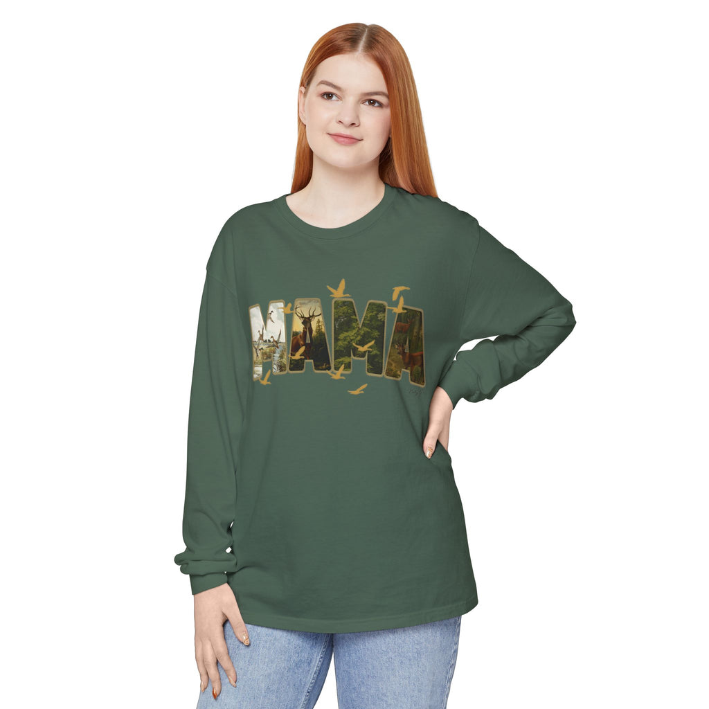 Camo Long Sleeve Shirt – Cozy Outdoor Graphic Long Sleeve Tee | Natty J’s Boutique Apparel