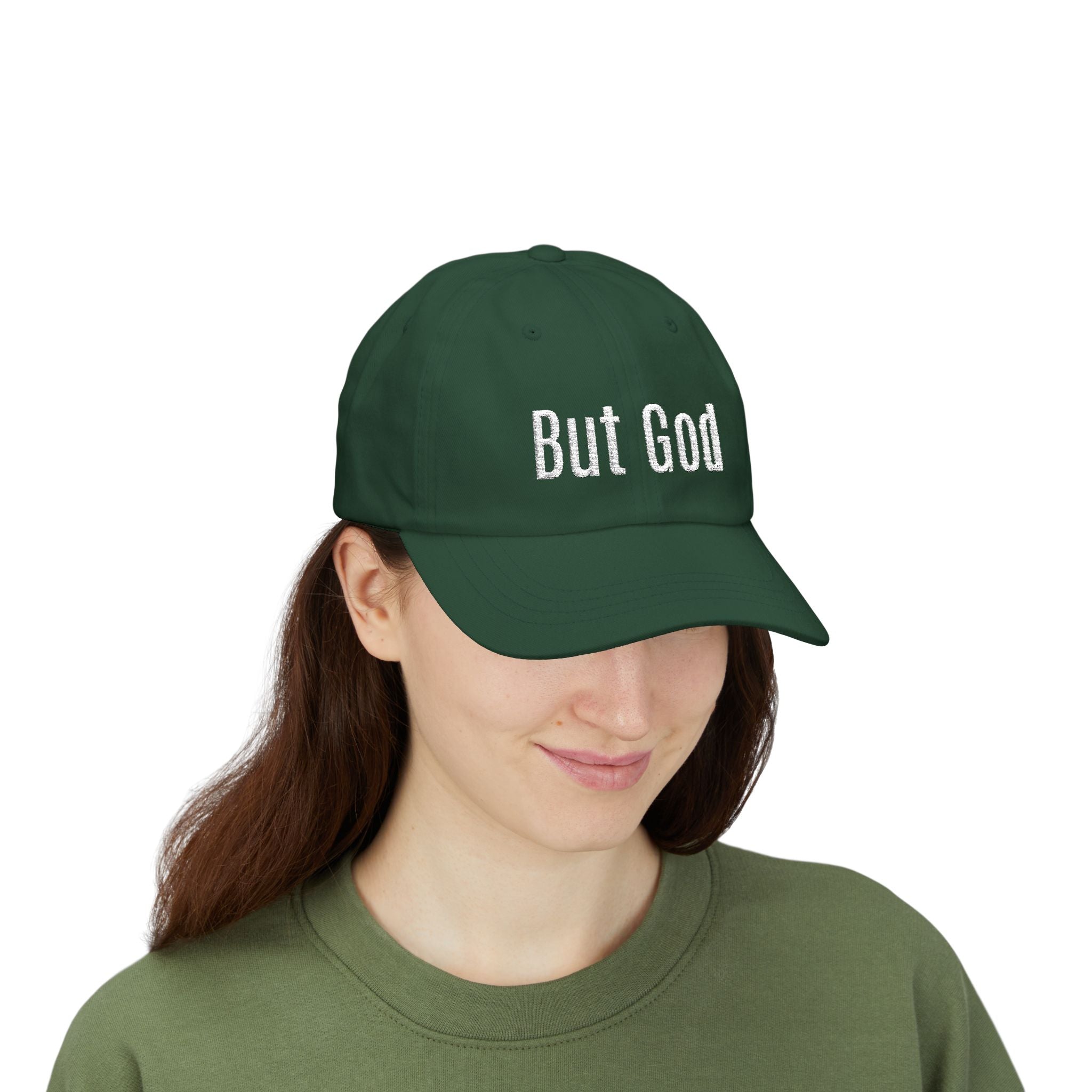 "But God" Embroidered Low Profile Baseball Cap - Casual Hat for Every Day
