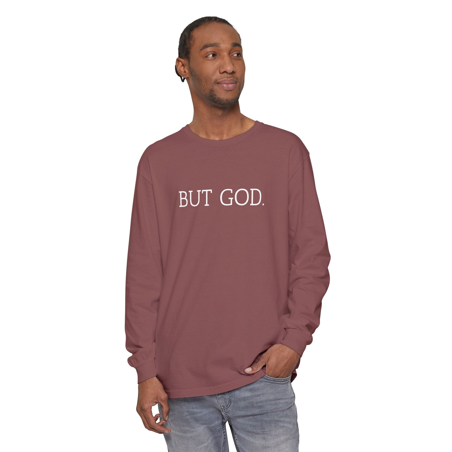 Garment-Dyed Long Sleeve Tee - Faith-Inspired Design, Comfortable Casual Wear, Perfect for Everyday & Gift Giving, Religious Apparel, [...]