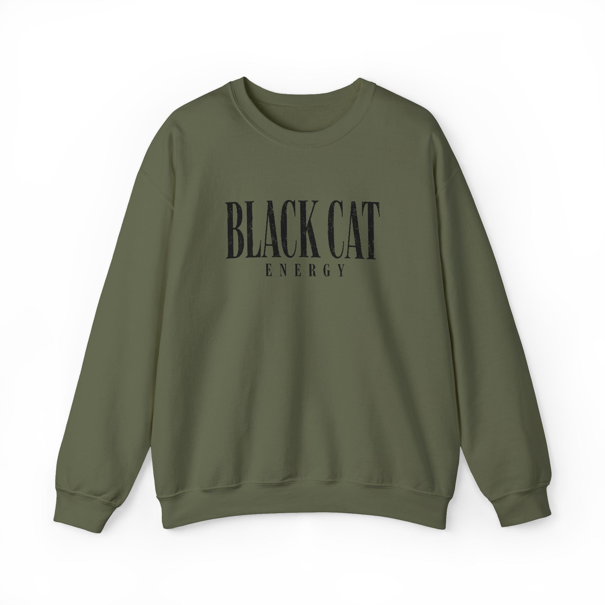 Black Cat Energy Women's Embroidered Sweatshirt