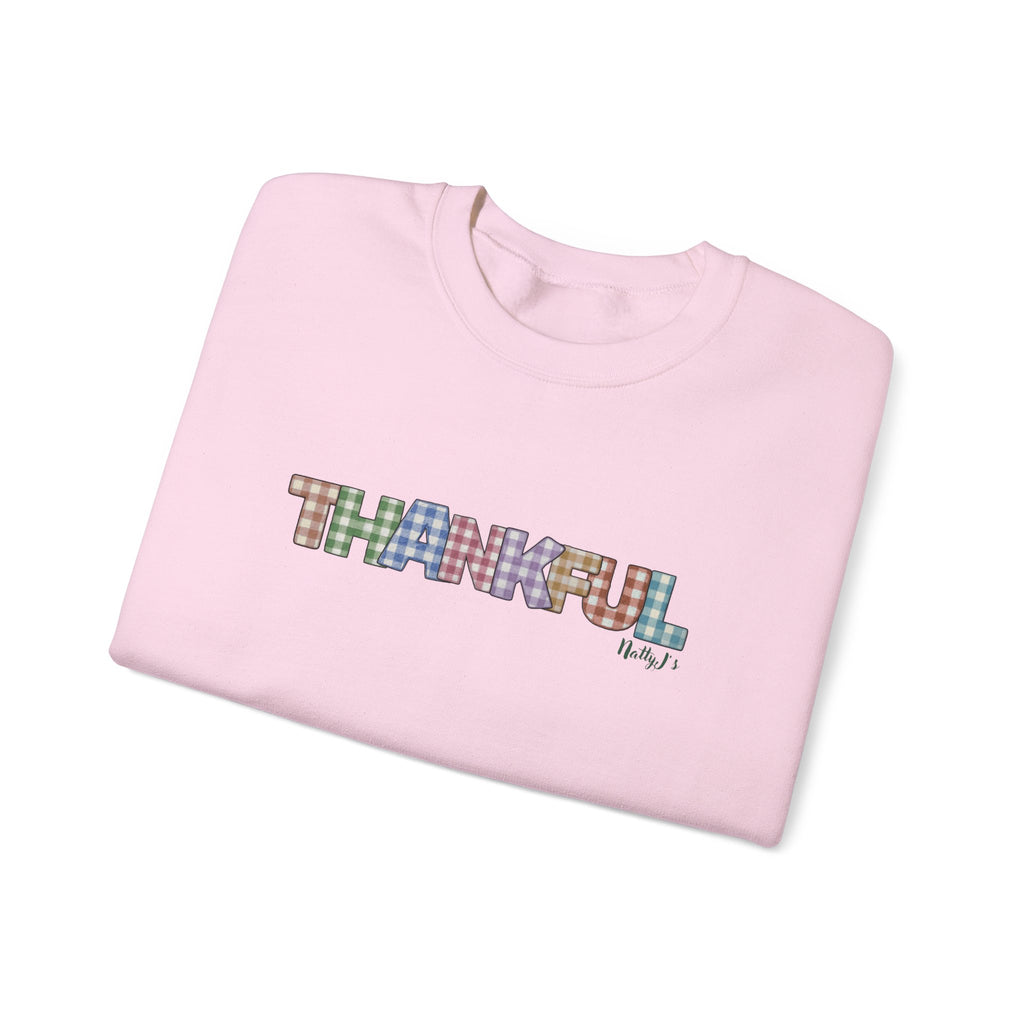 Thankful Crewneck Sweatshirt for Fall, Cozy Unisex Pullover, Great for Thanksgiving, Gift for Friends, Seasonal Fashion