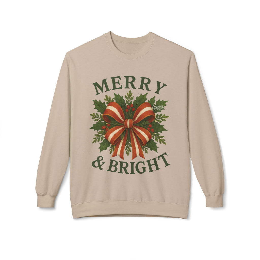 Merry & Bright Christmas Crewneck Sweatshirt