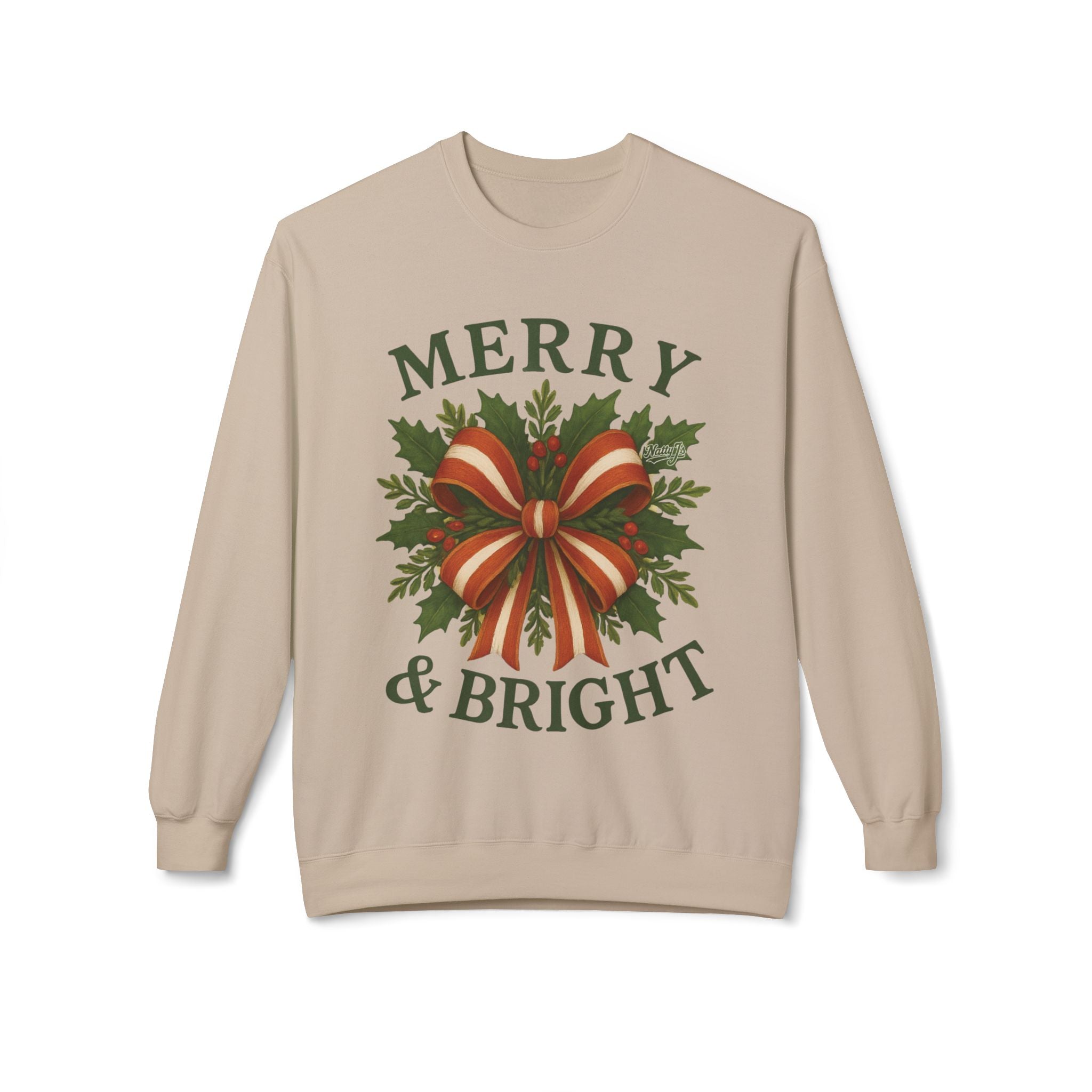 Merry & Bright Christmas Crewneck Sweatshirt