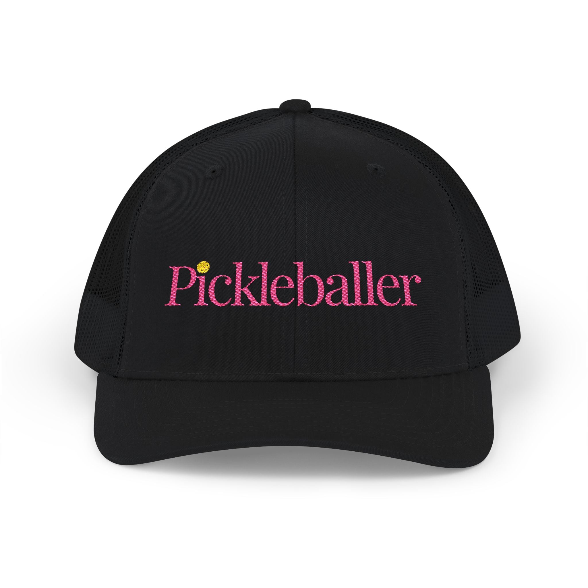 "Pickleballer" Embroidered Richardson Snapback Trucker Cap - Casual Sport Hat, Outdoor Activities, Gift for Pickleball Fans, Summer Getaway, Emojis