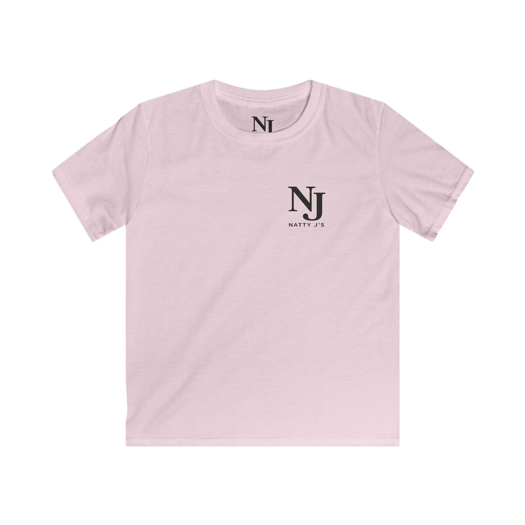 Pink t-shirt with a 'NJ NattyJ's' Left Chest logo on a white background