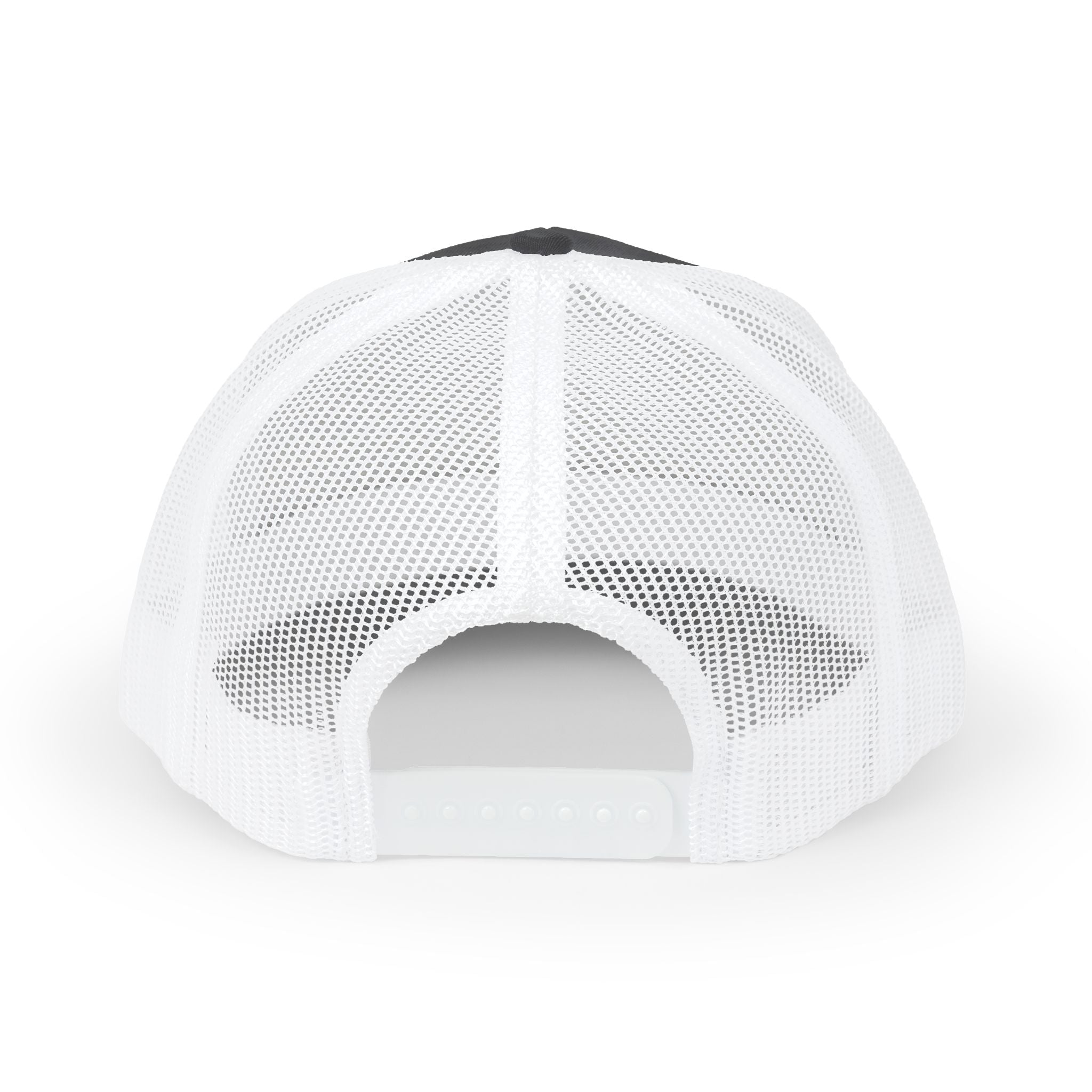 White mesh cap on a white background