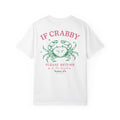 White womens funny beach shirt with crab graphic and if crabby please return to the beach quote on light blue t-shirt
coastal womens graphic tee with crab illustration and pastel summer design
cute beach shirt for women with humorous ocean themed quote
summer vacation shirt for women with crab design and beach saying
trendy womens coastal t-shirt with funny beach phrase featuring NattyJ's Apparel