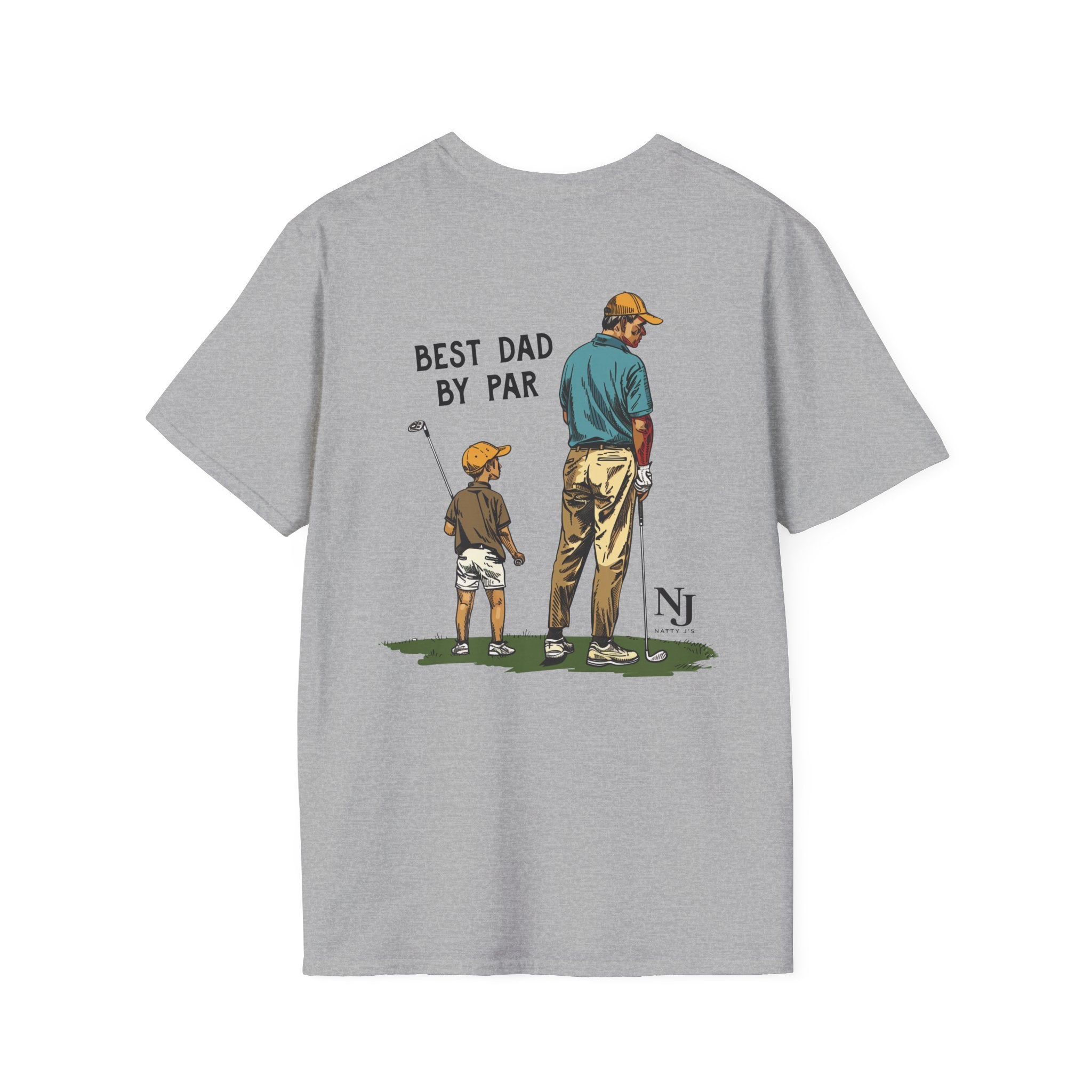Heather Gray golf father son back graphic 