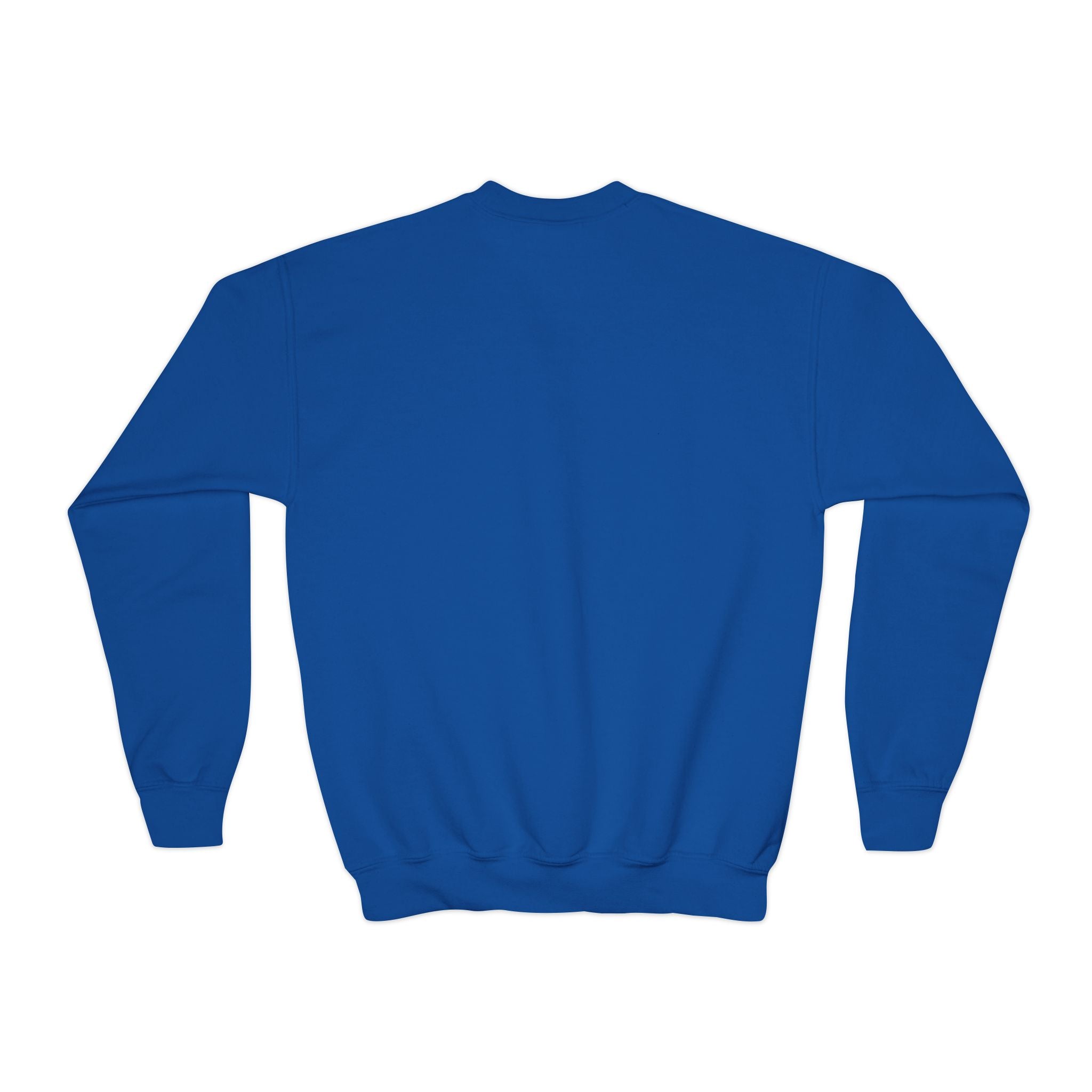 Blue sweatshirt on a white background