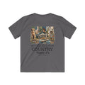 Gray t-shirt with a nature-themed graphic and 'Natty J's' branding on a white background