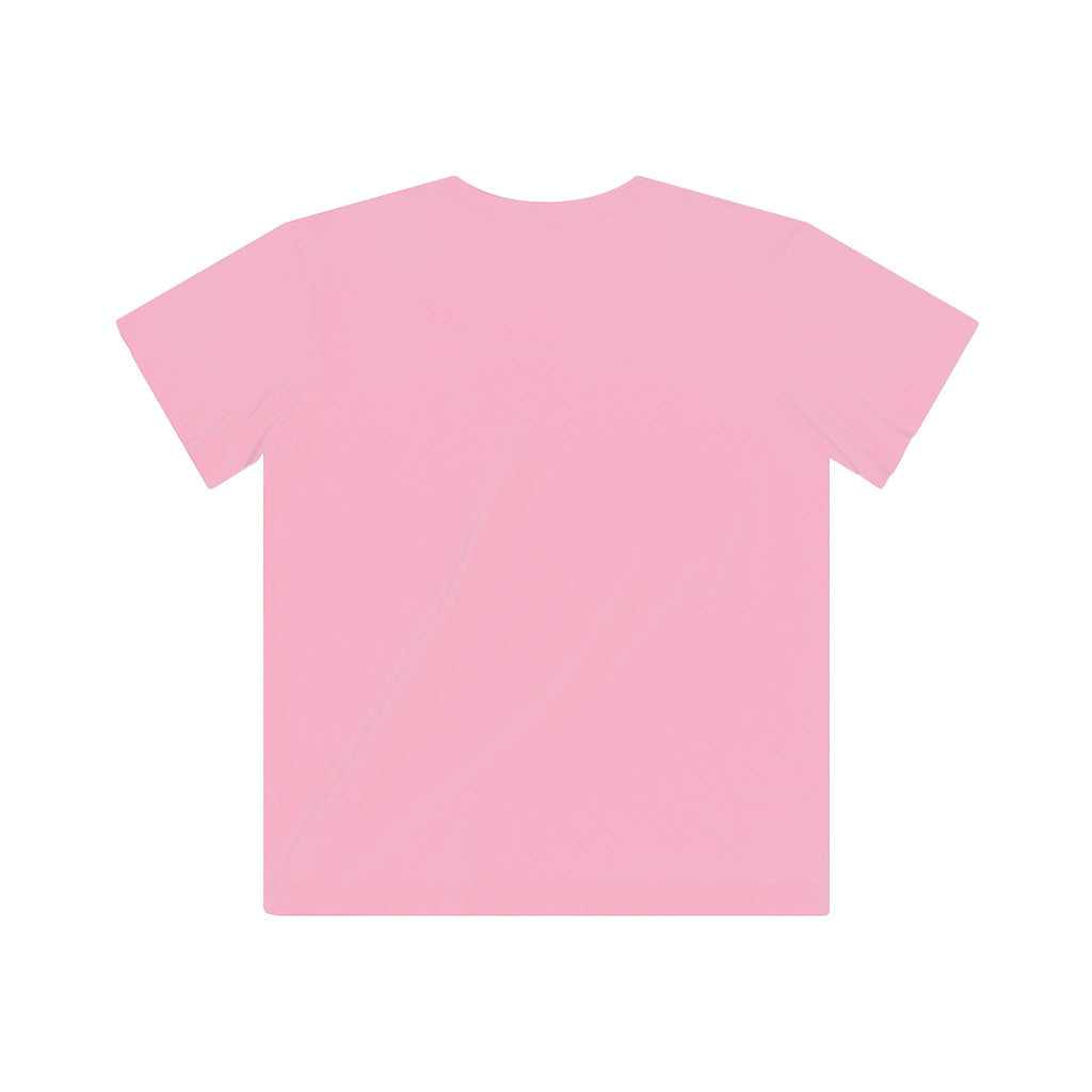 Pink t-shirt on a white background