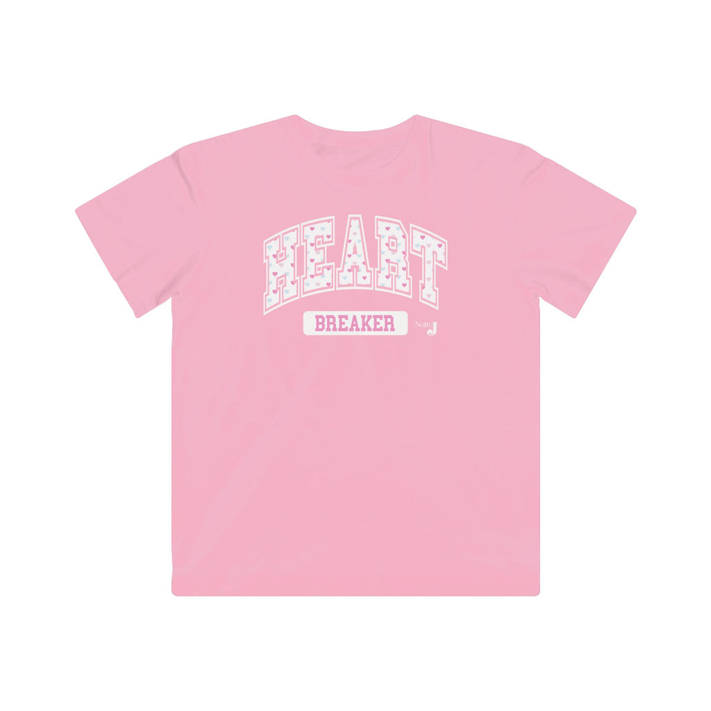 Pink t-shirt with varsity style text