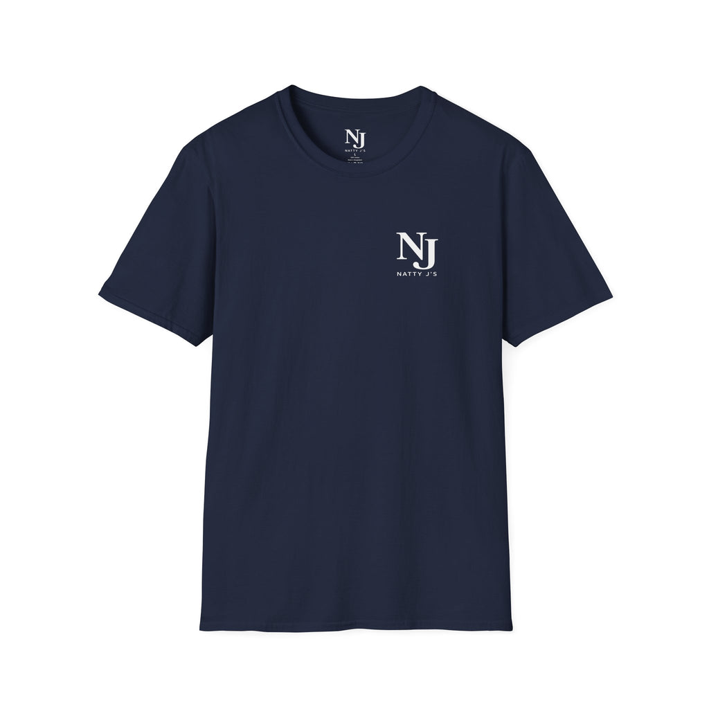Navy blue t-shirt with a 'NJ NattyJ's' left chest logo