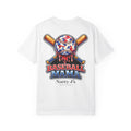 White patriotic baseball mama shirt with red white blue baseball and crossed bats on cream t-shirt
womens baseball mom shirt with patriotic graphic and dripping baseball design
baseball mama graphic tee for women with american flag colors
game day shirt for baseball moms with bold red white blue design
sports mom shirt with baseball and bat graphic for tournament season Featuring NattyJ's Apparel