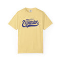 Yellow (Butter) women's pretty expensive graphic t shirt in yellow with blue script text
trendy boutique womens shirt with pretty expensive quote design
cute aesthetic women's tee with bold typography statement
yellow women's graphic t shirt casual fashion outfit
modern women's statement tee with stylish script lettering featuring NattyJ's Apparel