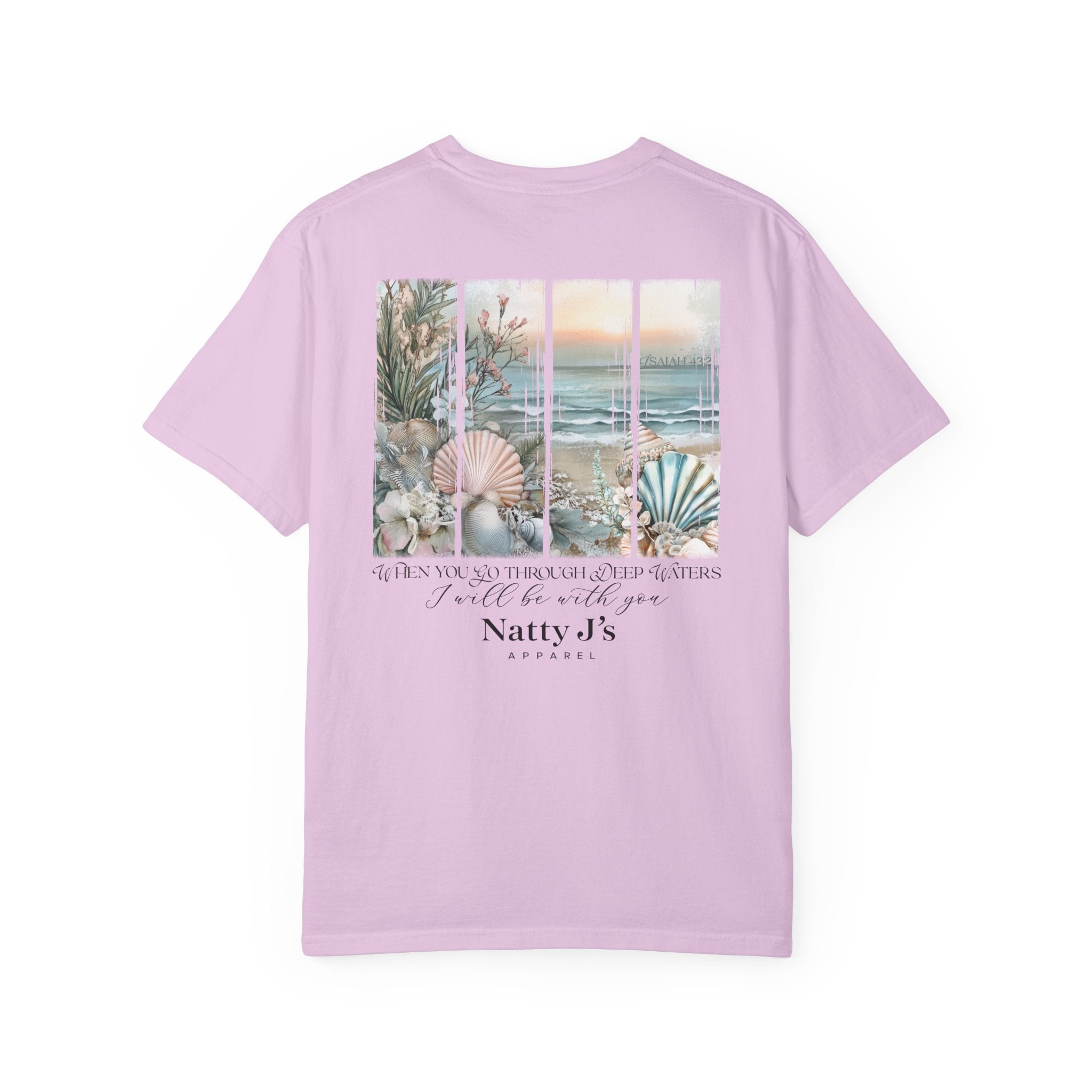 womens christian t shirt with ocean beach scene and isaiah 43 2 scripture on Purple (violet) shirt
coastal faith graphic tee with seashells and ocean waves design for women
inspirational bible verse shirt when you go through deep waters design
womens beach themed christian shirt with calming coastal artwork
faith based womens t shirt with ocean scene and scripture quote Featuring NattyJ's Apparel